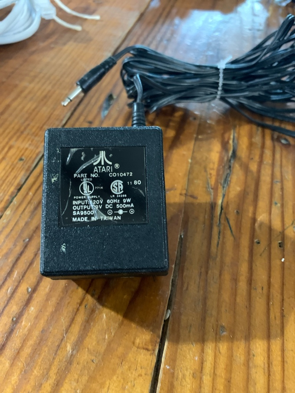Atari Black AC Power Adapter Charger - 9V DC 500mA